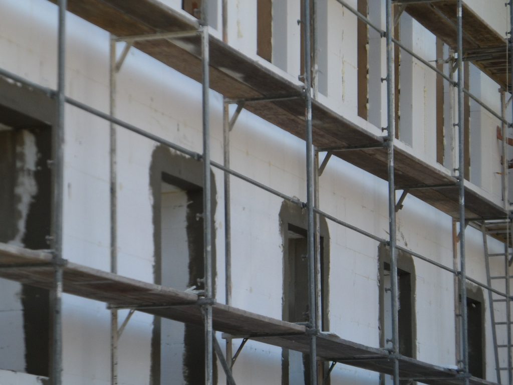 scaffolding, the window, repair
